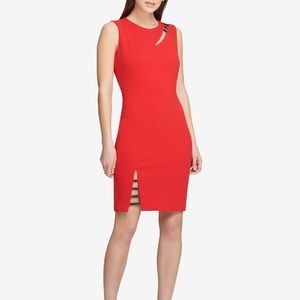 NWT DKNY red dress sz 6 holiday dress